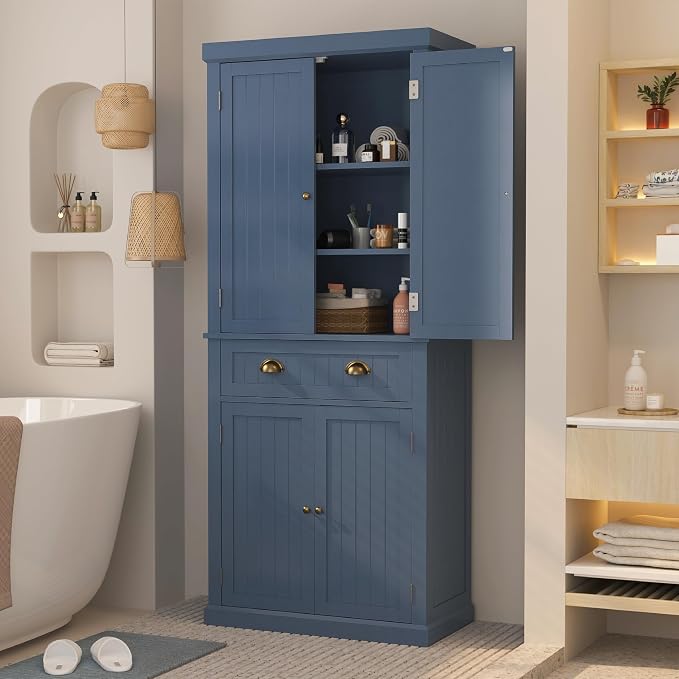 72" Kitchen Pantry, Tall Storage Cabinets - Image 9