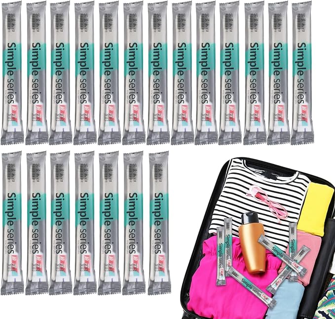 Travel Toothbrush – 20 Pieces Brushing Tool, Compact Cleaning Set | Dispsable by Unknown