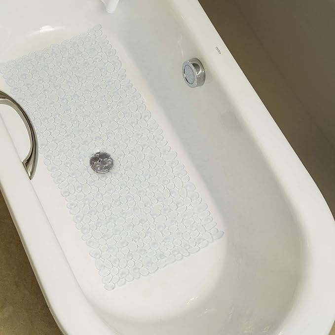 WELTRXE Non Slip Bath Mat Pebbles Bathtub Mat - Image 7