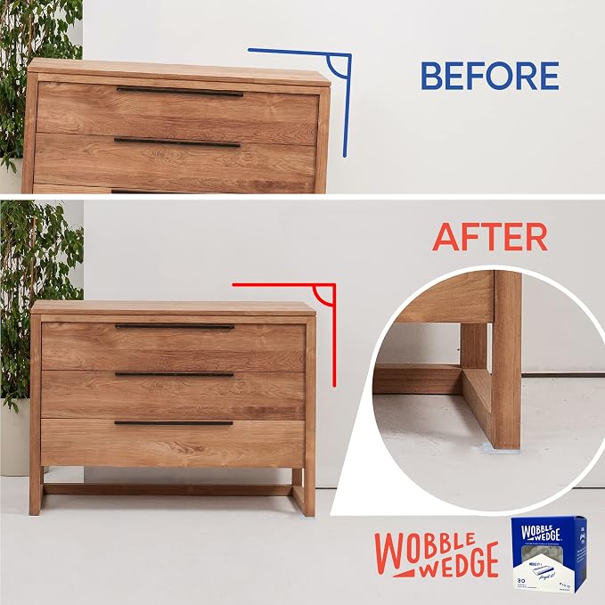 The Original Wobble Wedge Rigid Plastic Shims, Heavy Duty Leveling Wedges - Image 4