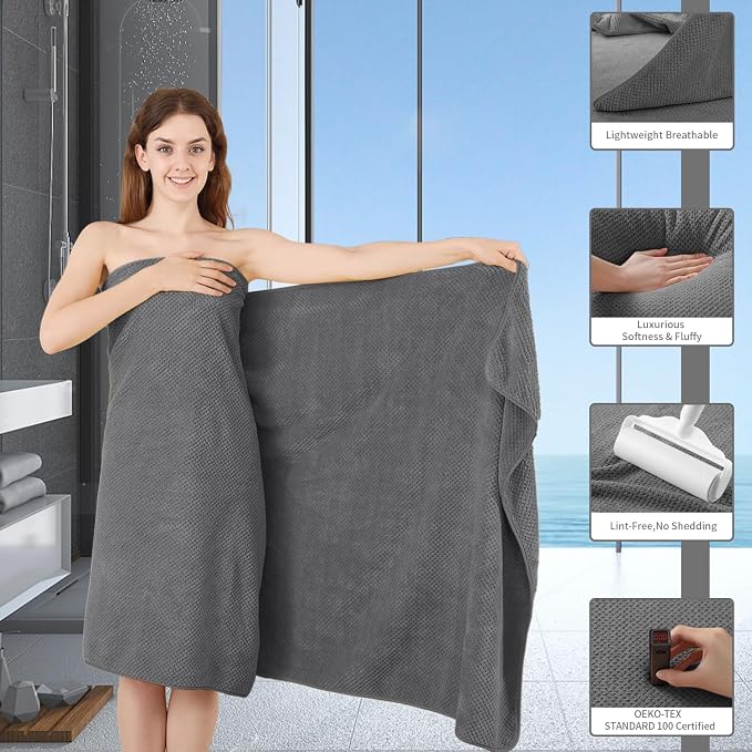 Microfiber Bath Towel 35x70 Inches - Image 6