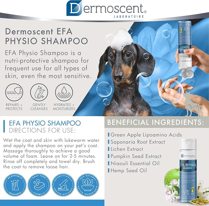 Dermoscent EFA Physio Shampoo for Dogs & Cats - Image 2
