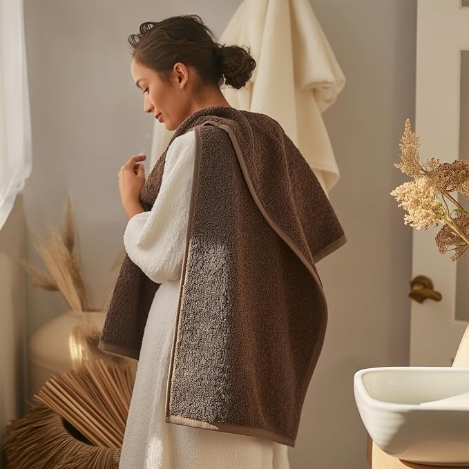 SALBAKOS 100% Turkish Cotton Jumbo Bath Sheet Towel Oversized 40x80 inch | - Image 2