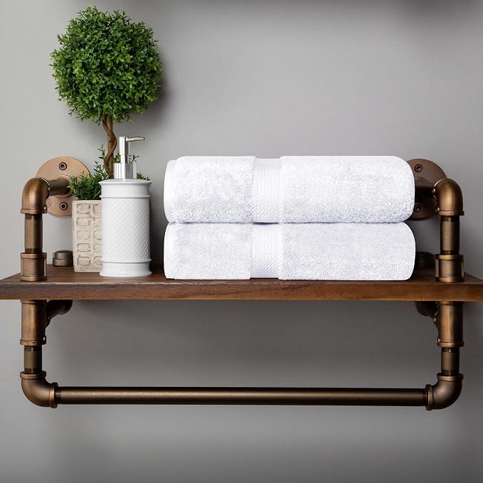 Buckingham Egyptian Cotton Solid 2-Piece Towel Set, Bath Towels - Image 2