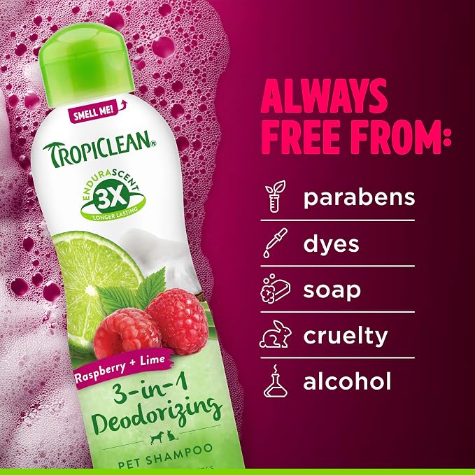 TropiClean Deodorizing Dog Shampoo, Powerful Odor Control, Long-Lasting - Image 6