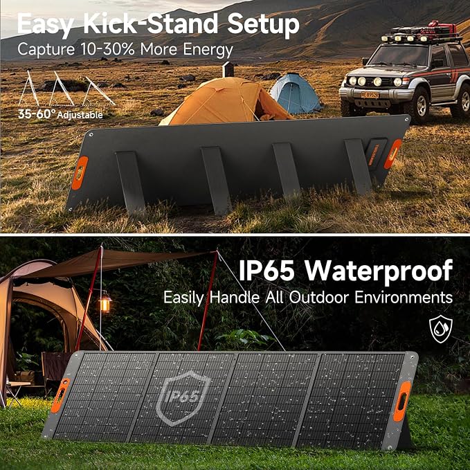 400W Portable Solar Panel for Power Station, 24% High Efficiency Lightweight - Image 3