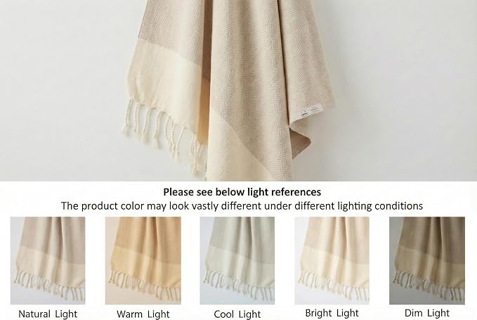 Bazaar Anatolia Turkish Beach Towel 100% Cotton Bath Towels 71x39 Quick Dry - Image 2