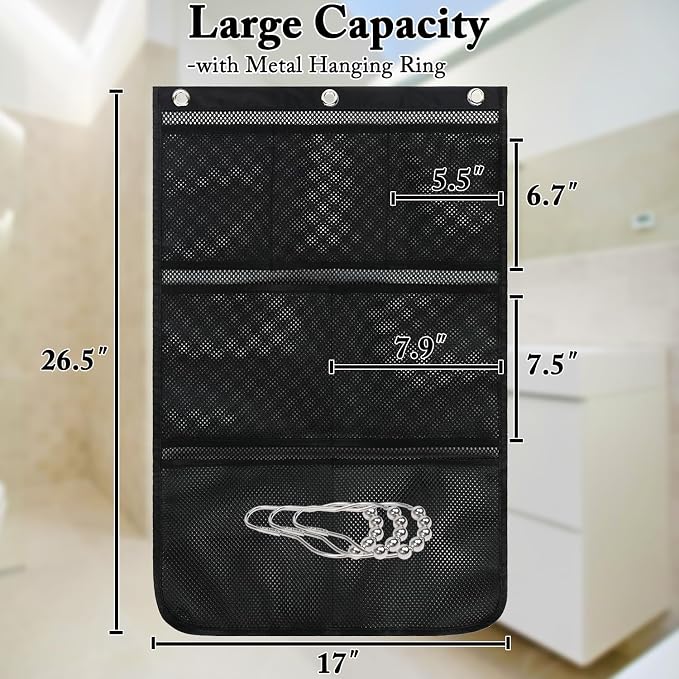 Mesh Shower Caddy Hanging, Quick-Drying Shower Organizer - Image 7