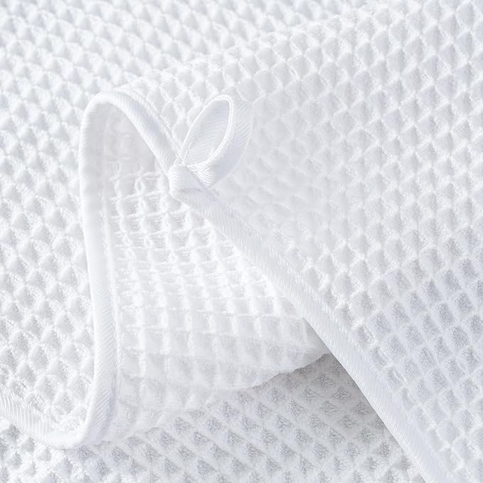 Microfiber Waffle Hand Towels, 4 Pieces, Fast Drying, Lint Free - Image 3