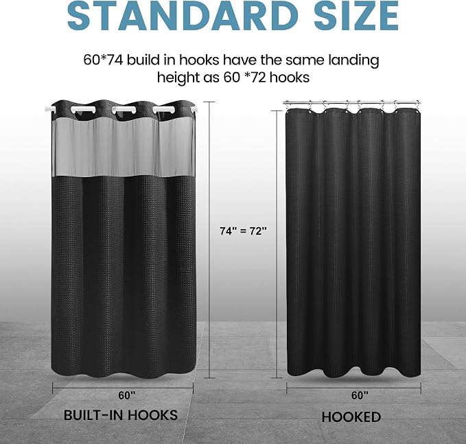 Stall No Hook Shower Curtain - Image 7