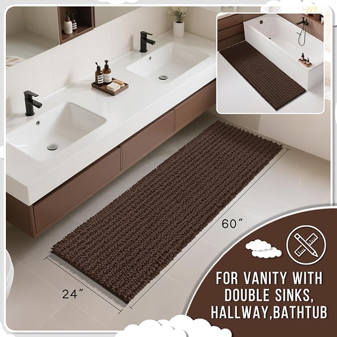 Yimobra Bathroom Runner Rug 60x24 Inch - Image 2