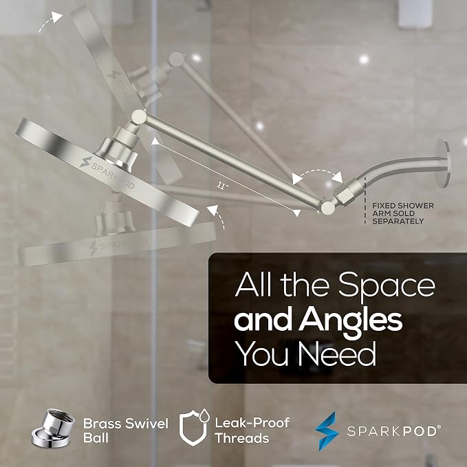 SparkPod Round Rain Shower Head - Image 5
