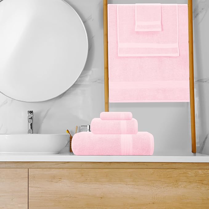 GLAMBURG Ultra Soft 8-Piece Towel Set - Image 4