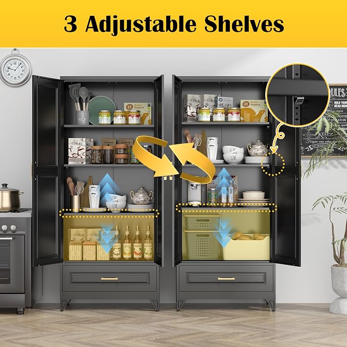 75" Kitchen Pantry Cabinet - Image 5