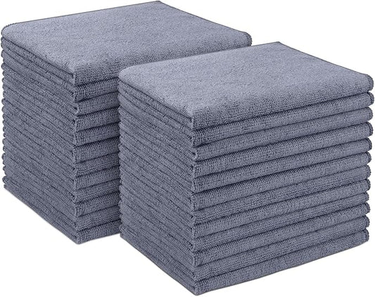 AIDEA Microfiber Cleaning Cloth 24 Pack, Microfiber Towels by AIDEAHOME