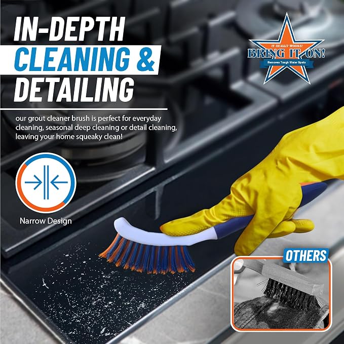 Bring It On Grout Cleaning Brush Crevice Cleaning Brush - Image 8