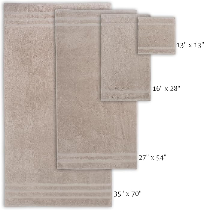 SOFE H&L | Olea Luxury Turkish Cotton Bath Towels Set of 3 : 1 Bath Towel - Image 4