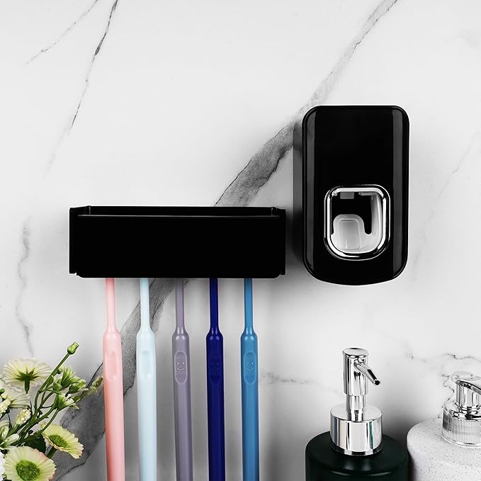 5 Slots Wall Mount Toothbrush Holder - Image 4