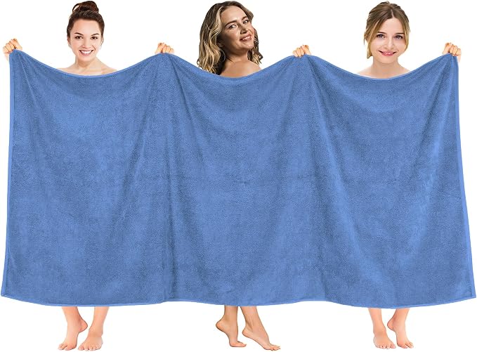 American Soft Linen Oversized Bath Sheet 40x80 Extra Large by AmericanSoftLinen