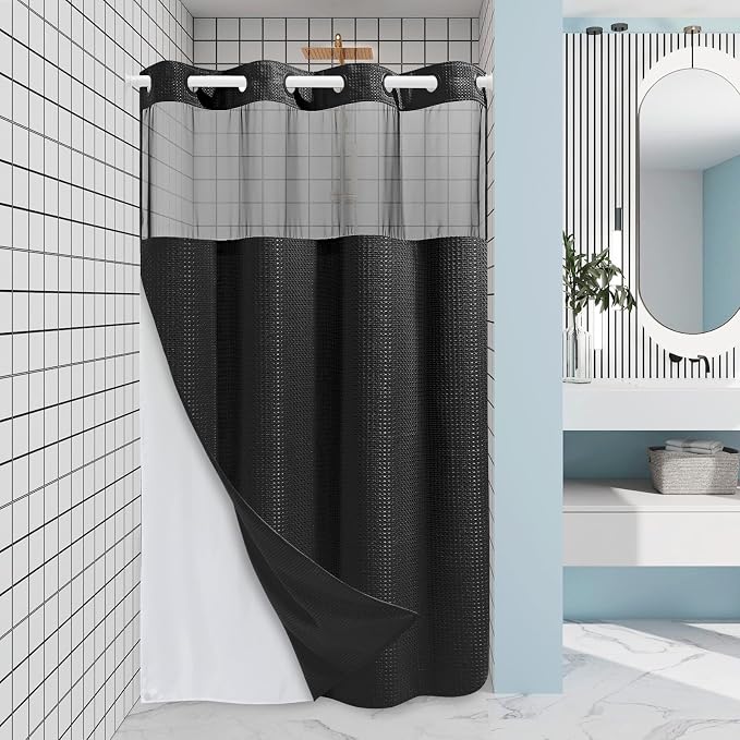 Stall No Hook Shower Curtain by EUTXL