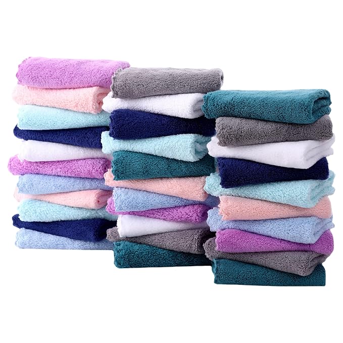 32 Pack Baby Washcloths by BAMBOO+QUEEN