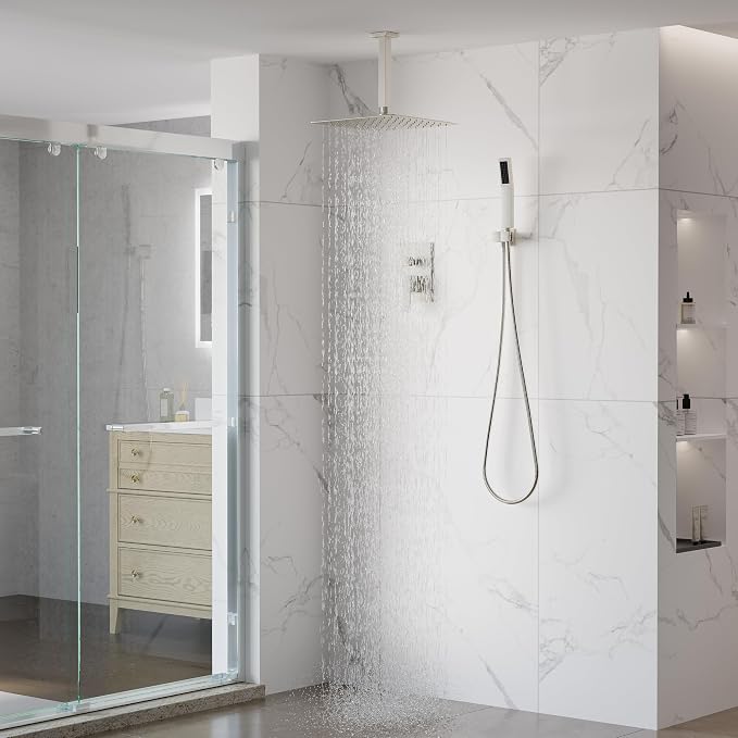 WELLFOR 12-In Ceiling Mount Shower System - Image 11