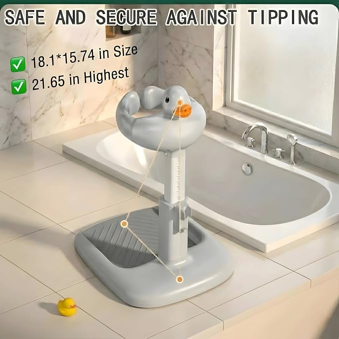 Baby Bath Stand with Built-in Seat - Image 7