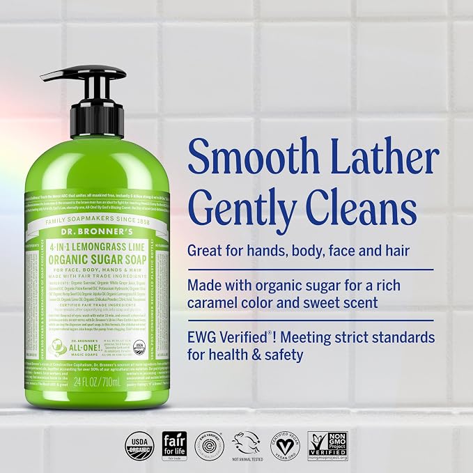 Dr. Bronner's - Organic Sugar Soap - Made - Image 2