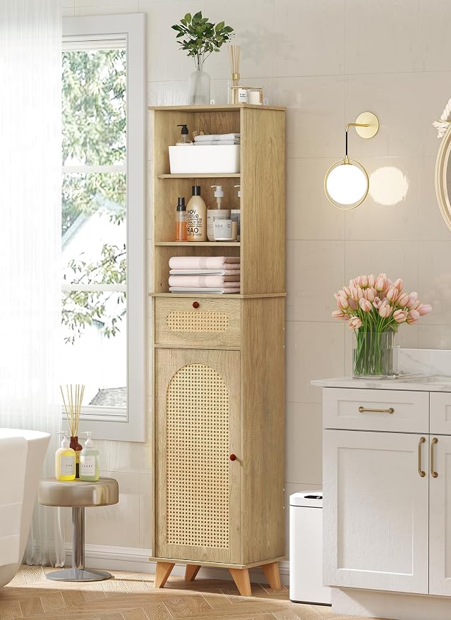 67'' Tall Bathroom Storage Cabinet by corpuwn
