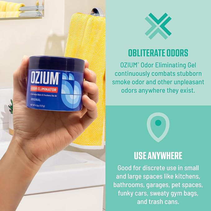 Ozium 4.5 Oz. Odor Eliminating Gel - Image 3