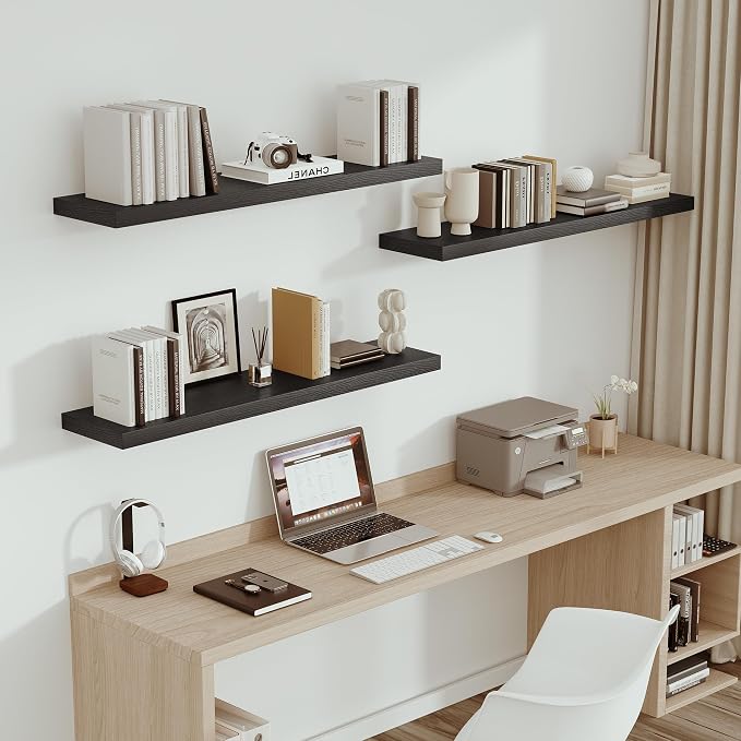 Vivelove Single Floating Shelves 48 Inches, 48 x 10 inch Deep x 1.8 in Thick - Image 2