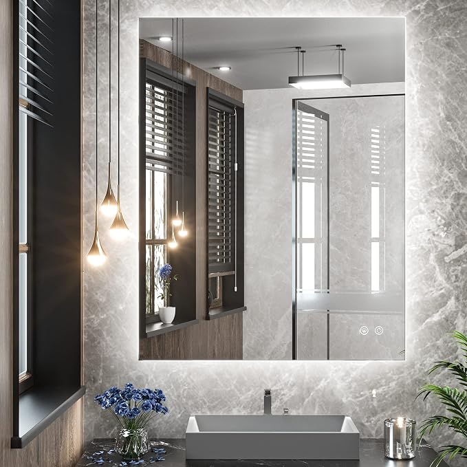TETOTE 24x32 LED Backlit Mirror Bathroom by TETOTE