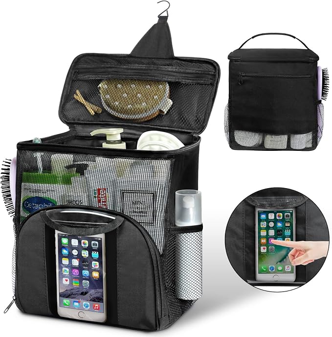 Attmu Mesh Shower Caddy Portable Dorm Tote Bag, Quick Dry Hanging Toiletry Bag by Attmu