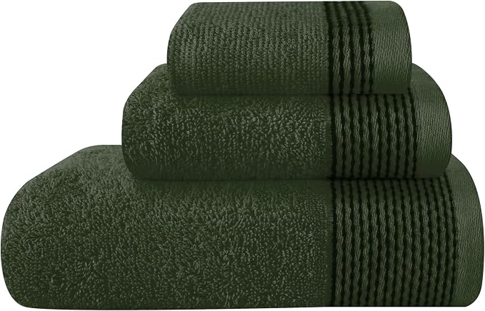 Belizzi Home Ultra Soft 3 Pack Cotton Towel Set, Contains a Bath Towel 28x55 by Unknown