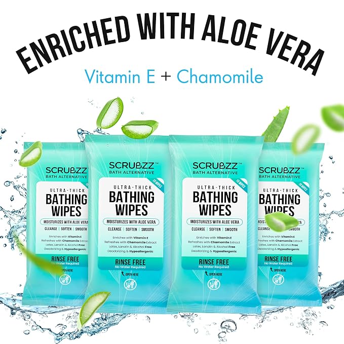 Extra Large Bath Wipes for Adults No Rinse - Image 7