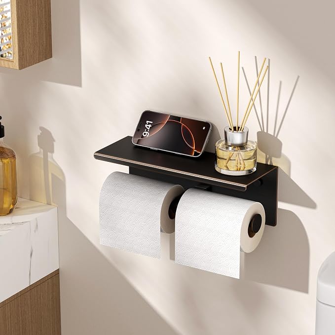 FORIOUS Double Toilet Paper Holder - Image 4