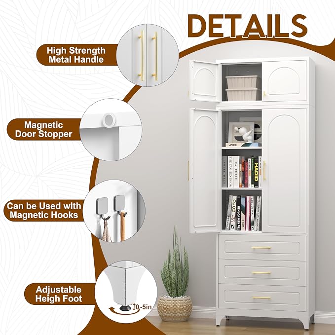 90" Pantry Kitchen Cabinet - Image 4