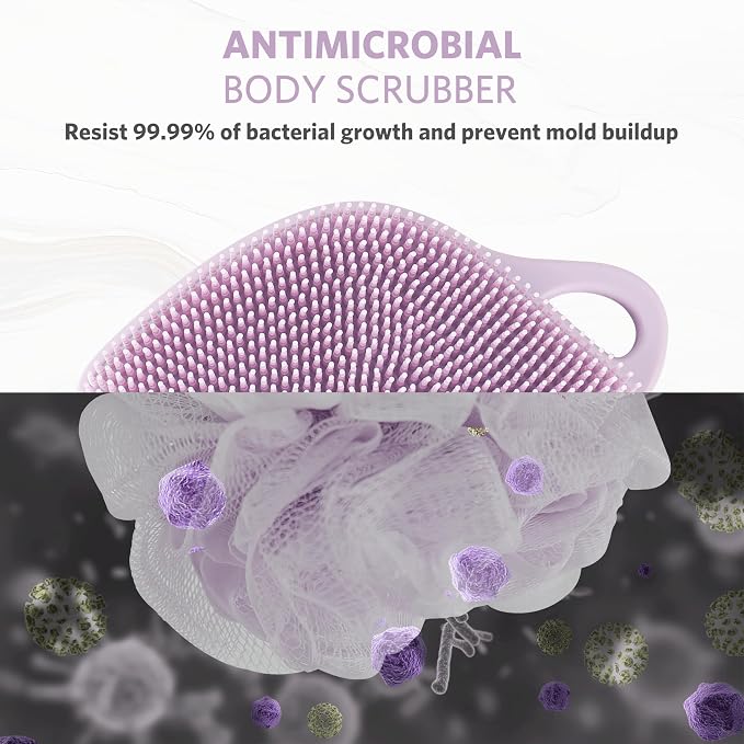 Sndyi Silicone Body Scrubber, Gentle Exfoliating Body Scrubber - Image 3