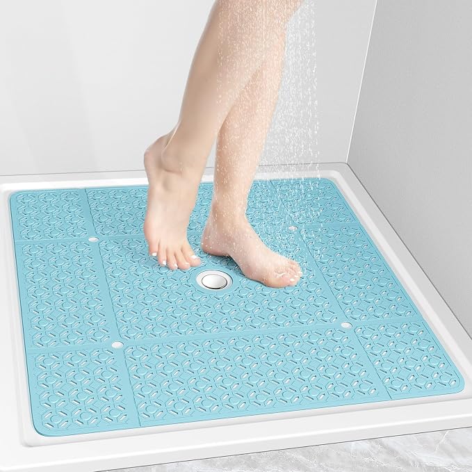 OTHWAY Square Shower Mat, TPE Anti Slip Shower mat by OTHWAY