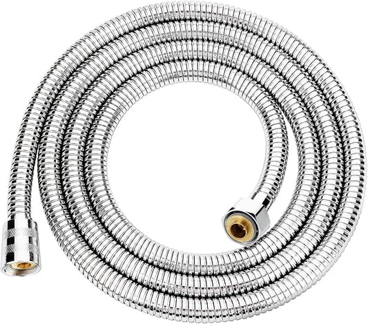 Flexible Stainless Steel Handheld 39 Inches Shower Hose, Brass Connectors by OIETON