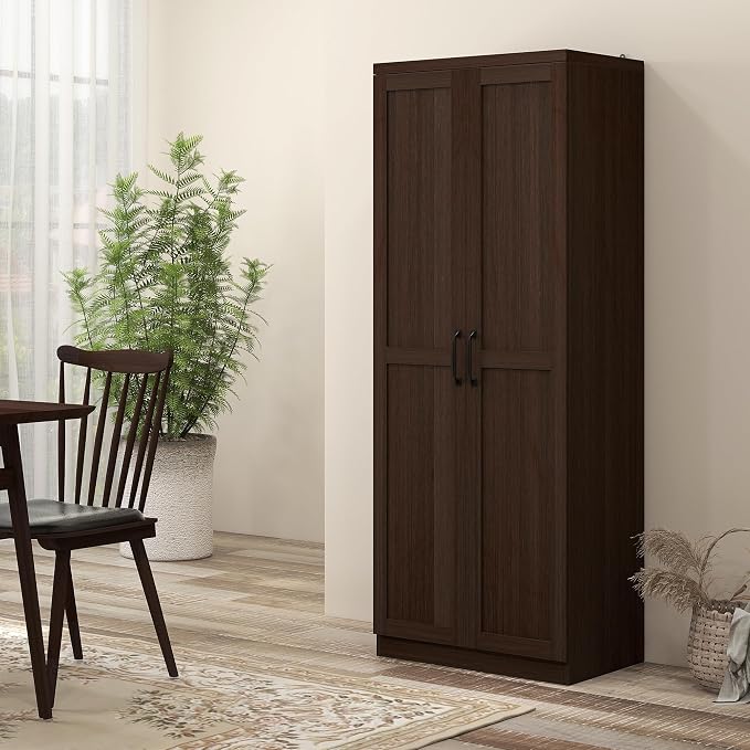 HOMCOM 63" 2-Door Kitchen Pantry, Freestanding Storage Cabinet - Image 8