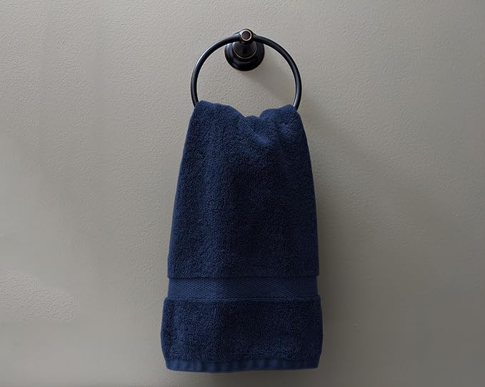 Delara 100% Organic Cotton Towels 650 GSM Plush Feather Touch Quick Dry Hand - Image 4