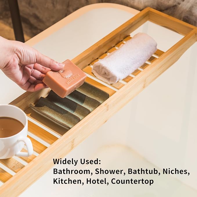 Draining Ceramic Soap Dish - Image 2