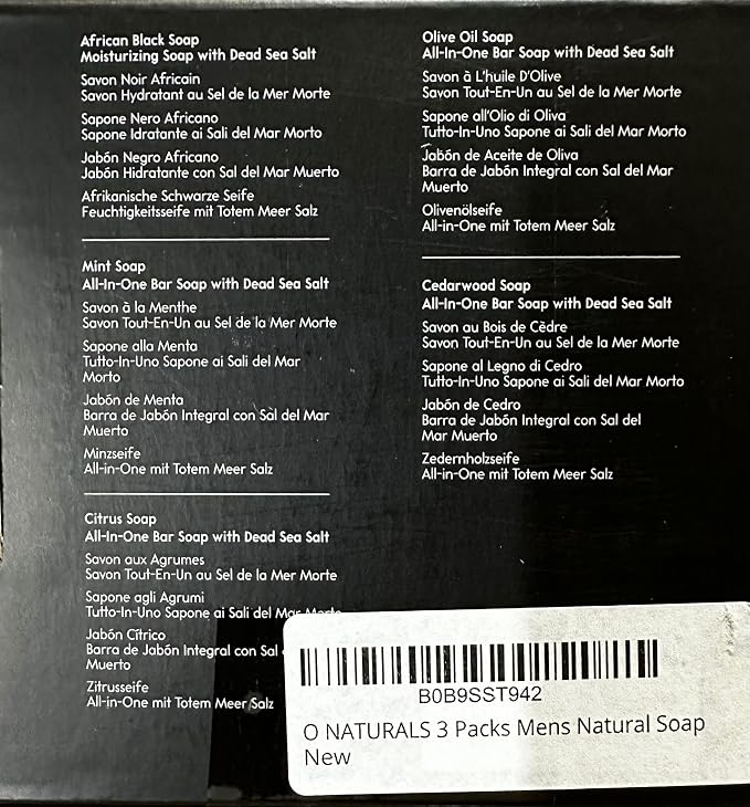 O NATURALS Bar Soap for Men - Image 6