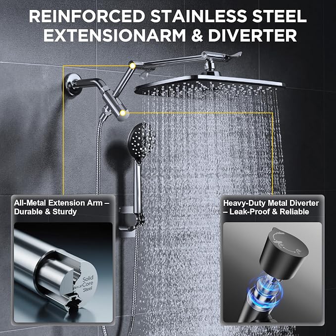 Veken 11.8" Rain Shower Head - Image 2
