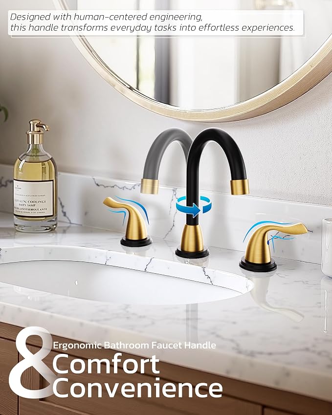 ARCORA Bathroom Sink Faucet 3 Hole - Image 3