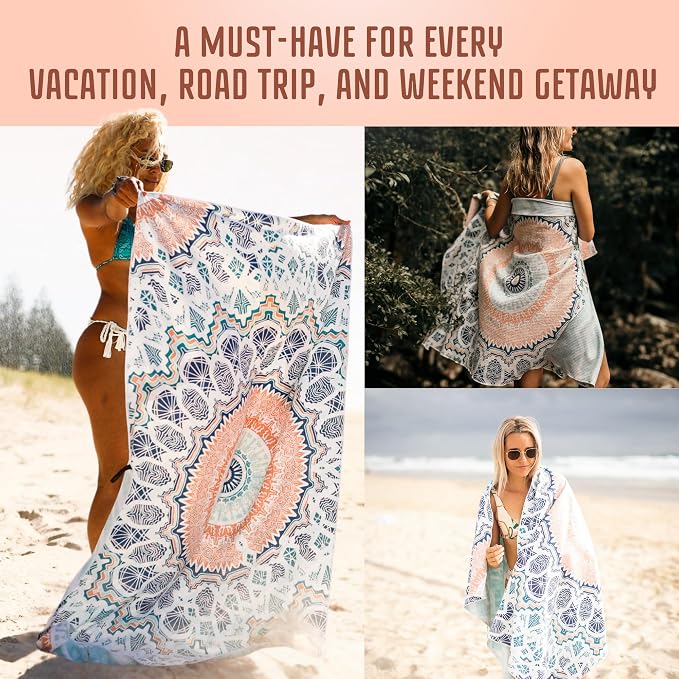 Nakie Sand Free Beach Towel, Quick Dry, Lightweight and Compact - Image 8