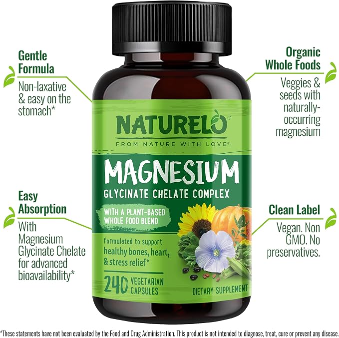 NATURELO Magnesium Glycinate Chelate Complex - Image 2