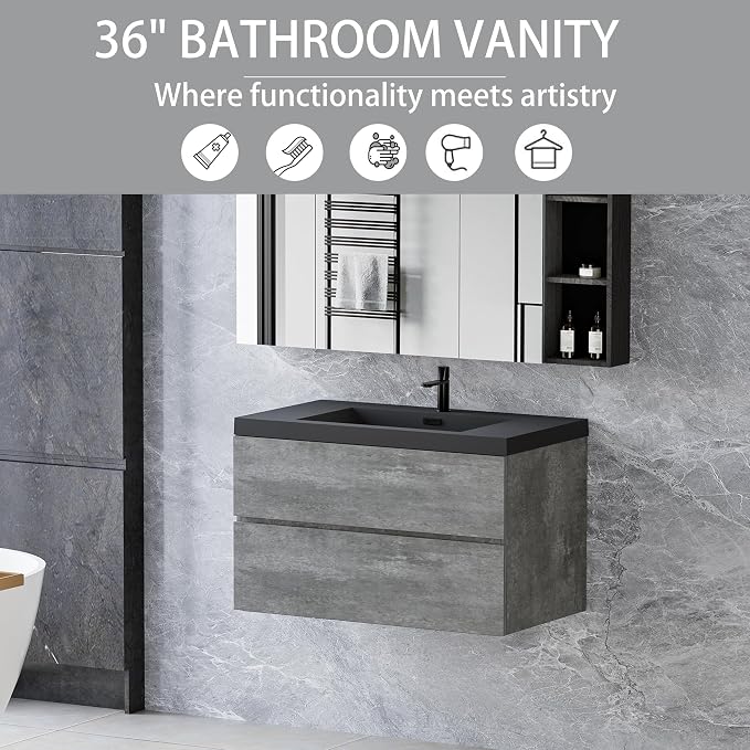 36" Floating Bathroom Vanity - Image 9