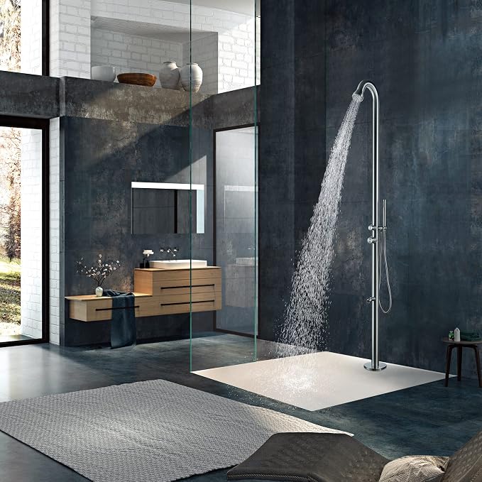 HEATGENE Outdoor Shower System, Showerhead, Wand Hand Shower, Foot Spout Rinse - Image 3